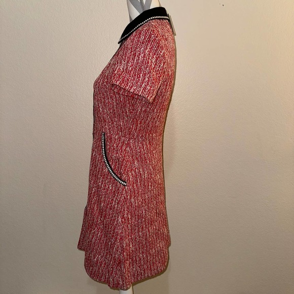 Maje Red and Black Mini Dress - Picture 4 of 14